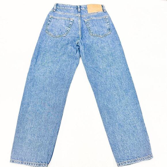 Rag & Bone Alissa High-Rise Barrel Leg Button Fly Denim Jeans Size 24 - Picture 3 of 8